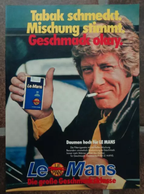 Le Mans Zigaretten Werbung bzw Reklame, 70er Jahre