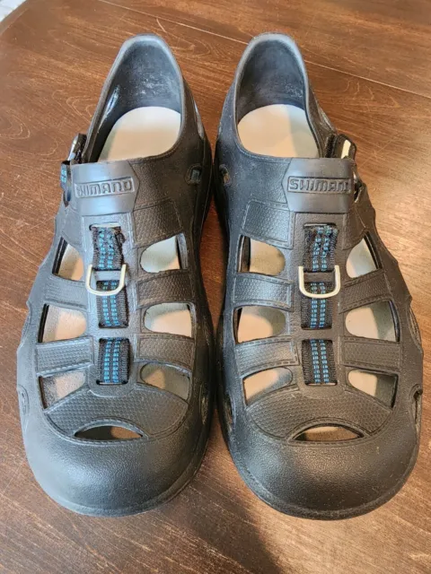 Shimano Evair Black Boating Fishing Shoes Sandals Men's Size 13