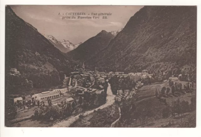 Cpa 65 - Cauterets : Vue Prise Du Mamelon Vert (Hautes-Pyrénées) Écrite