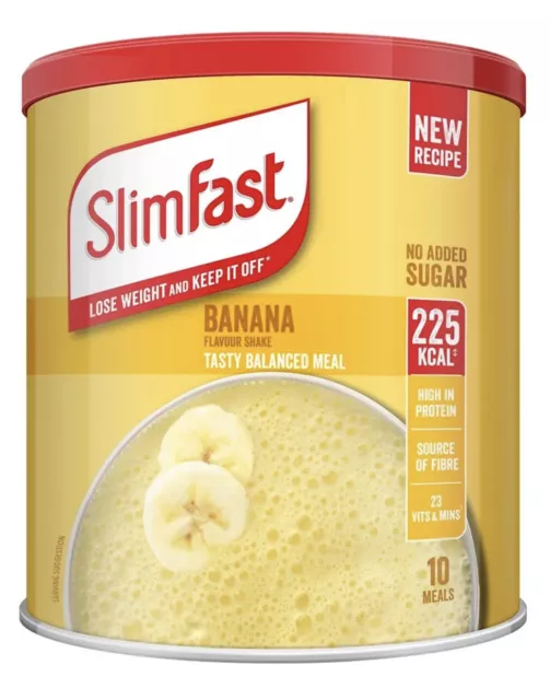 Batido rápido delgado para bajar de peso, reemplazo de comida proteica plátano 10 comidas