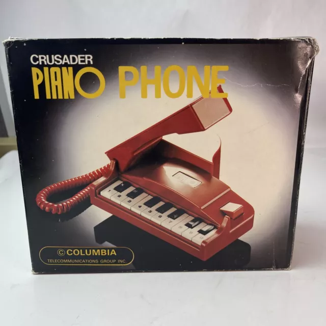 Columbia Crusader 1985 piano de cola teléfono piano de cola nuevo rojo