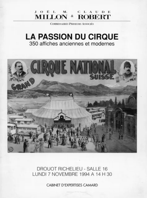 Catalogue La Passion Du Cirque 350 Affiches 1994