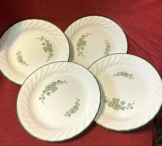 LOT OF 4-Corelle Callaway Ivy Pattern- Salad/Dessert/Bread Plates-7.25" -Ex cond