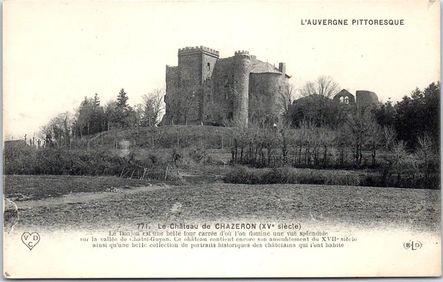 63 CHAZERON Carte postale ancienne [REF 51165]
