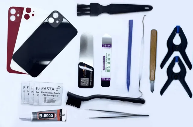 Kit de Reemplazo Reparar de Vidrio Cristal Trasero para iPhone 11
