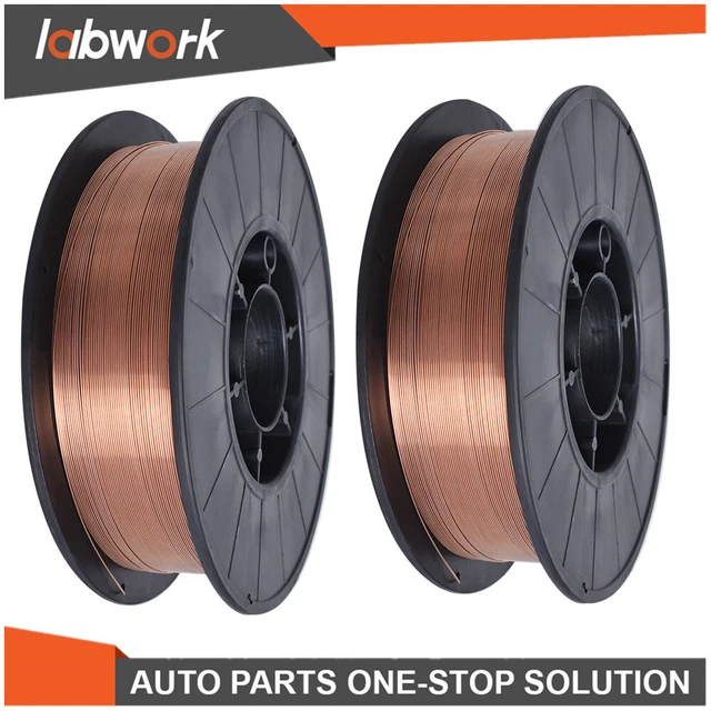 Labwork Welding Wire Mild Steel MIG Welding Wire 2 Pcs ER70S-6 0.030 In (0.8mm)