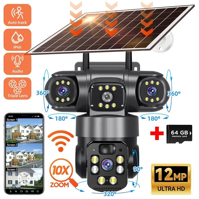 Videocamera Interna WiFi KKmoon SACAM HD 720p, PTZ (Pan-Tilt), Montaggio A Parete/Soffitto/Stand