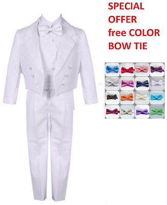 Boys Tuxedo Special Offer White Tail Penguino Free Color Bow Tie All Occasion