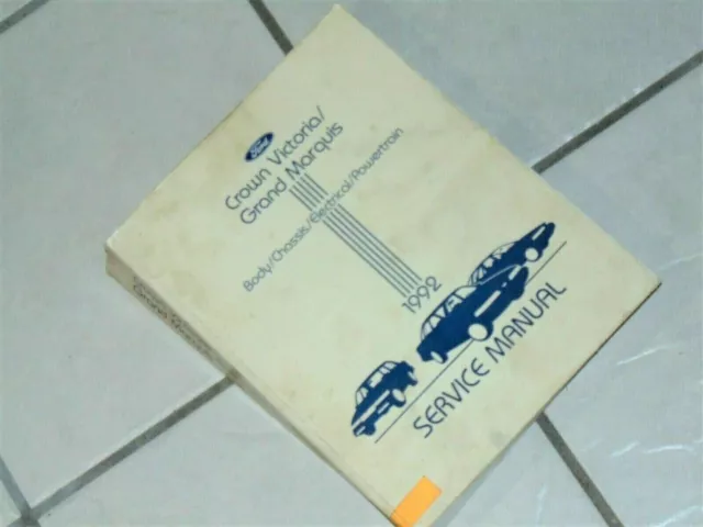 1992 Lincoln Town Car Factory Shop Manual 92 Original Repair Service OEM Book
