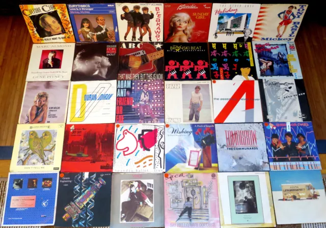 30 Singles 80er New Wave Synthie Pop 7" Jukebox Schallplatten vinyl lot Sammlung