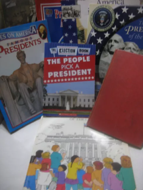 8 Pc. Set U.s Presidents Lot-How To Be President- Patriotic Holidays-George W.