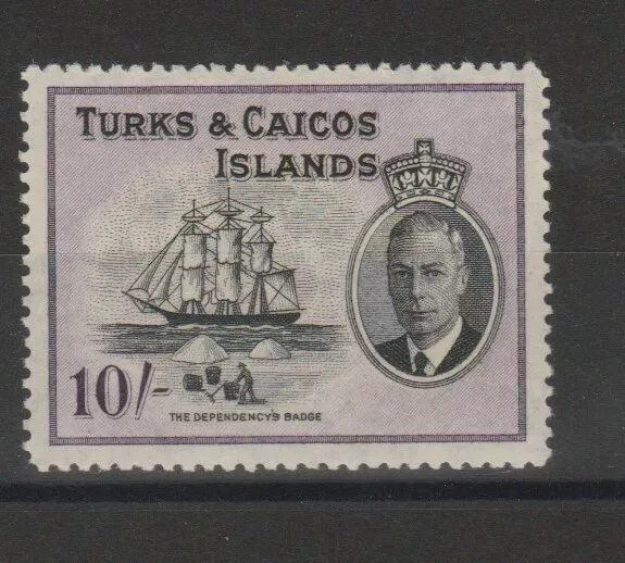 Turks & Caicos 1950 Ordinaria Giorgio Vi 10 S. 1 Val Mnh Yvert N°159 Mf90114