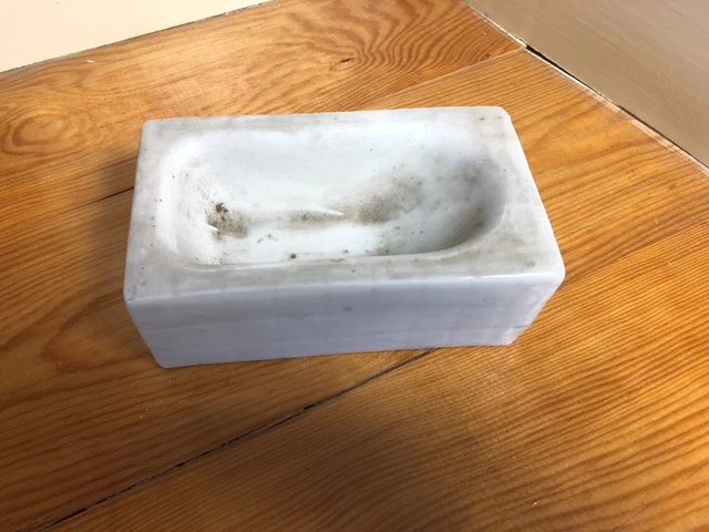 Baignoire Ancienne de Poupée Tôle Émaillée Années 40/50 Avec