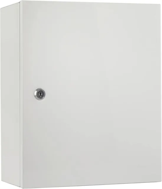 Key Cabinet White Wall Mounted Key Storage up to 40 Keys Easy to Use Key Lock