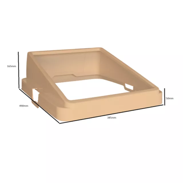 Oz Pet Cat Litter Sieve Tray Guard Beige