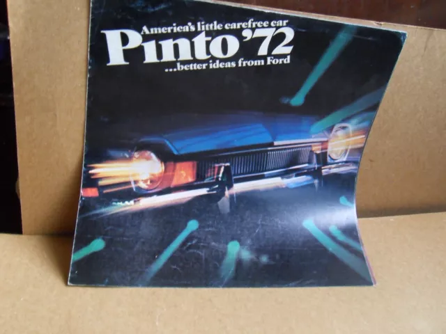 1972 Ford Pinto OEM Dealer Car Sales Brochure