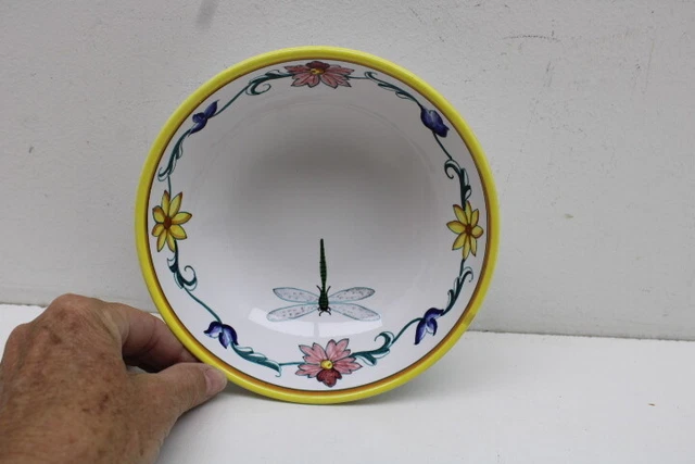 Handpainted LA PICCOLA BOTTEGA Italian Pottery Italy Soup Bowls