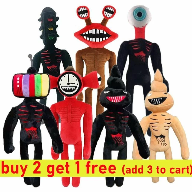 SIREN HEAD CARTOON Horror Plush Black Cat Dog Stuffed Doll Kids Easter