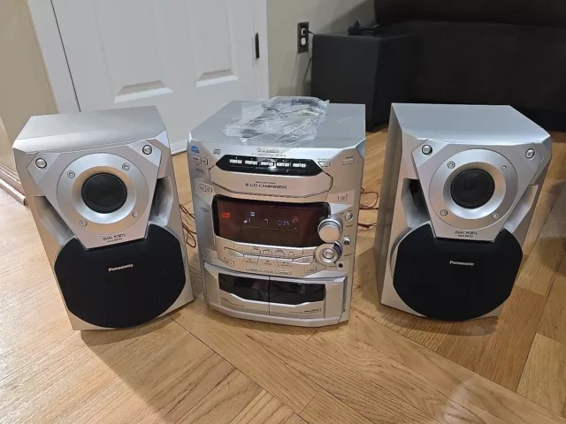 Panasonic 5CD CHANGER コンポ SA-AK18 リモコン付 - メルカリ