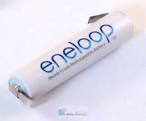 Panasonic eneloop Akku AAA NiMH 1,2V -  800mAh mit Lötfahnen Z-Form