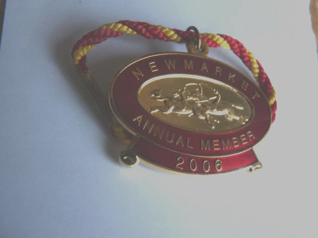 Horse Racing Members Enamel Badge NEWMARKET 2006