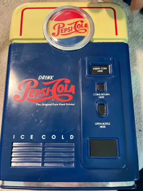 Pepsi-Cola Coin sorter &  Bank  Mini Vending Machine Collectible GREAT shape