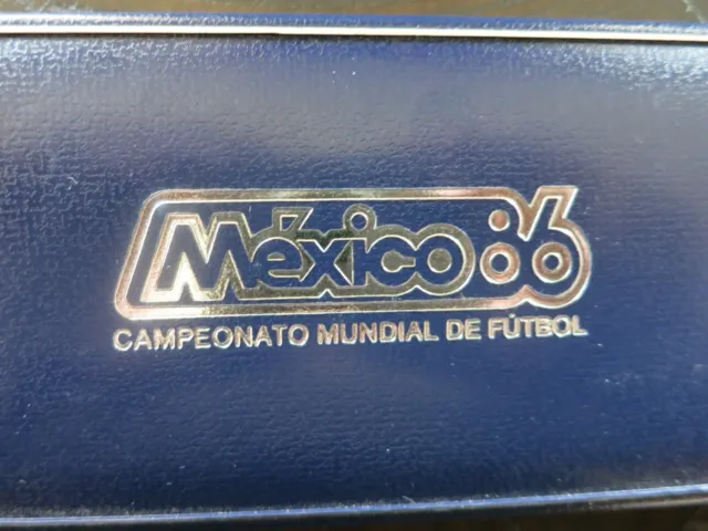 Mexico World Cup 3 Coin Silver Proof Set 1985 - 1986 (Rare)