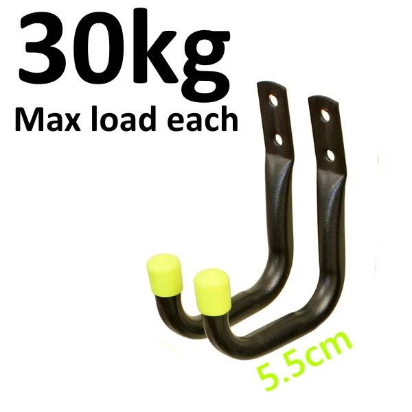 4pcs Garage Hooks For Hanging Ladder Hose Extension Cord Shovel Bike Chair Garde