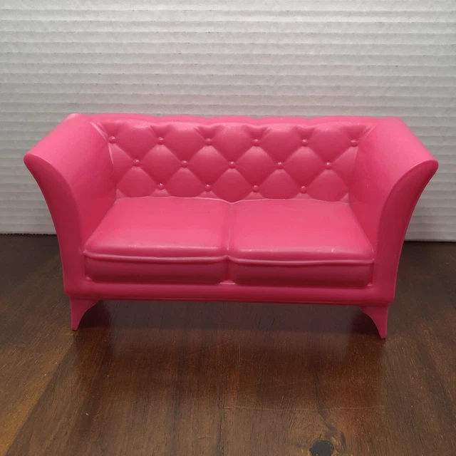 BARBIE DOLL DREAM House Pink Couch Sofa Furniture Replacement Part 2015