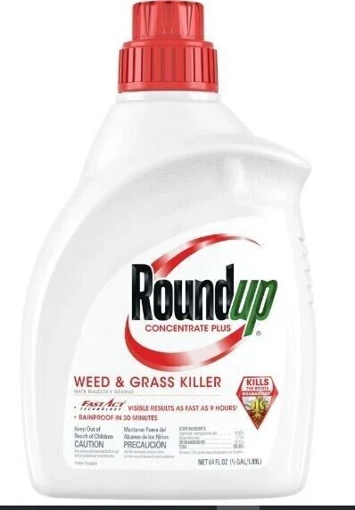 Roundup Concentrate Plus Weed And Grass Killer - 64 Oz – Free Shipping!