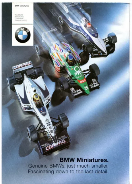 BMW Miniatures Die Cast Models 2000 UK Market Foldout Sales Brochure