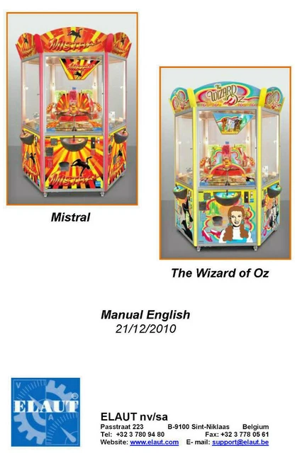 ELAUT - WIZARD Of Oz Coin Pusher Manual - Coin Operated - Free Next Day Delivery 19.99 - PicClick UK ELAUT - WIZARD Of Oz Coin Pusher Manual - Coin Operated - Free Next Day Delivery 19.99 - PicClick UK
