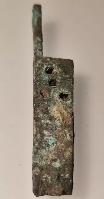 ANCIENT ROMAN BRONZE KEY LOCK BOLT. 1st-3rd. CENTURY AD.