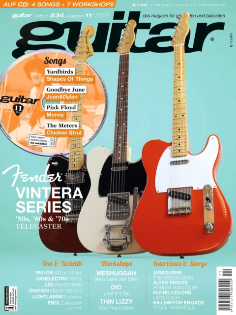 Guitar 11 2019 Avec Gitarre Playalongs Et Test FENDER Vintera Série' 50s
