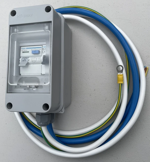 NEW 240V CARAVAN, Camper, Horse Box. Mains Fuse Box / Consumer unit ...