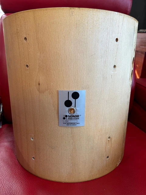 SONOR 13" Phonic Plus Rack Tom Beechwood Shell Germany DIY NAKED 13x13 SONOR 13" Phonic Plus Rack Tom Beechwood Shell Germany DIY NAKED 13x13