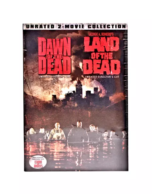 Dawn of the Dead/Land of the Dead Unrated Director's Cut 2 Movie DVD New