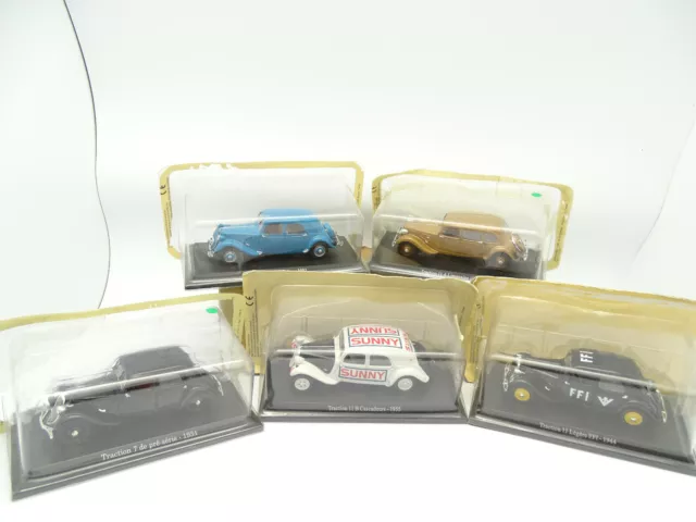 UH / Norev Presse 1/43 - Lot de 5 Citroen Traction I