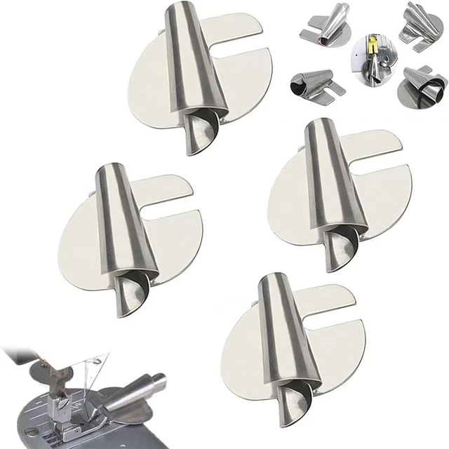 Lot De 5 Pieds Ourlet Roulotté 6-10mm - Pied Presseur Ourlet Roulé Machine à Coudre