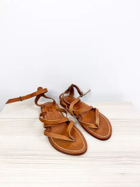 K. Jacques Epicure Sandals in Tan 2