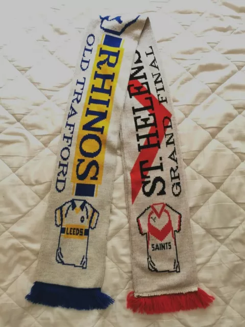 Leeds Rhinos v St Helens Grand Final Old Trafford Souvenir Rugby League Scarf