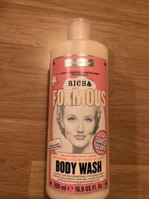 Soap & glory rich and foamous dual use shower & bath body wash-500ml