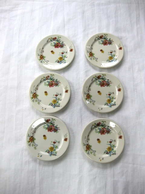 6 - Six Syracuse China O.P.C.O. Cathay Old Ivory Desert or Side Plates 5 1/2"