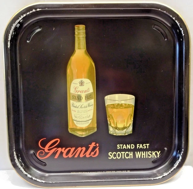 Vintage LORIMER Vintage LORIMER\'S The Real Best Scotch Tin Tray: Advertising, Blue display picture 1