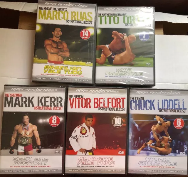 Bargain Collection Of 5x MMA Masterclass Instructional Box Sets! BNIB!