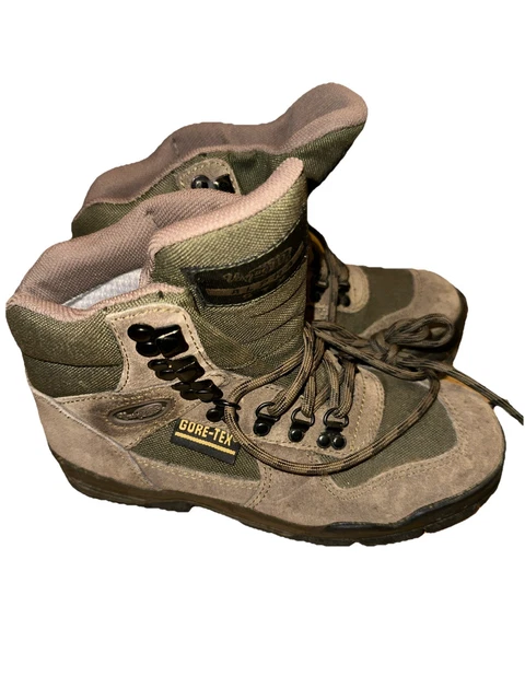 Vasque Alpha GTX Hiking Boots Mens 9 Brown Suede Leather Green GoreTex Vasque Alpha GTX Brown Leather Hiking Boots Mens Size 8.5  main image 3