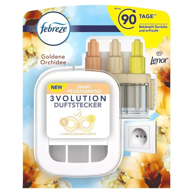 2x Ambi Pur Starter Set 3volution Device + Nachfüllung Orchidee - 20ml