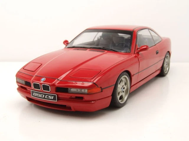 BMW 850 Csi E31 1990 Brillant Maquette de Voiture Rouge 1:18 Solido