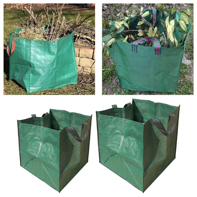 Sacs à feuilles de jardin, sacs à déchets de cour, conteneur de stockage, sac