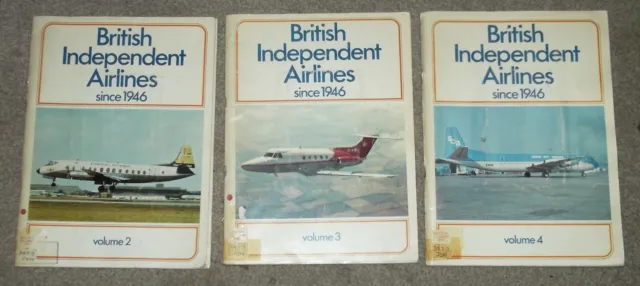 British Independent Airlines since 1946 - 3x Volumes - 2 3 4 - AC Merton Jones